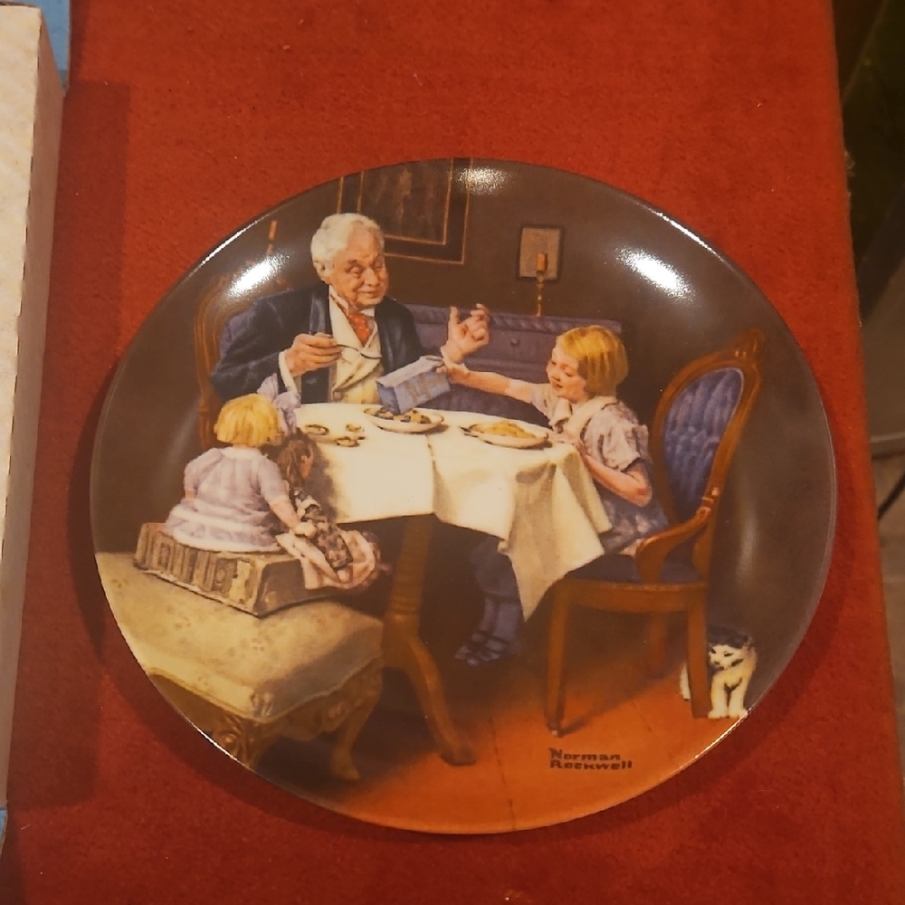 Norman Rockwell Decorative Plate - Multicolor